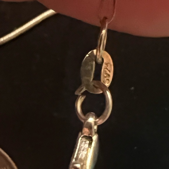 TAXCO STERLING SILVER BLACK ONYX HEART PENDANT NECKLACE - Picture 5 of 6